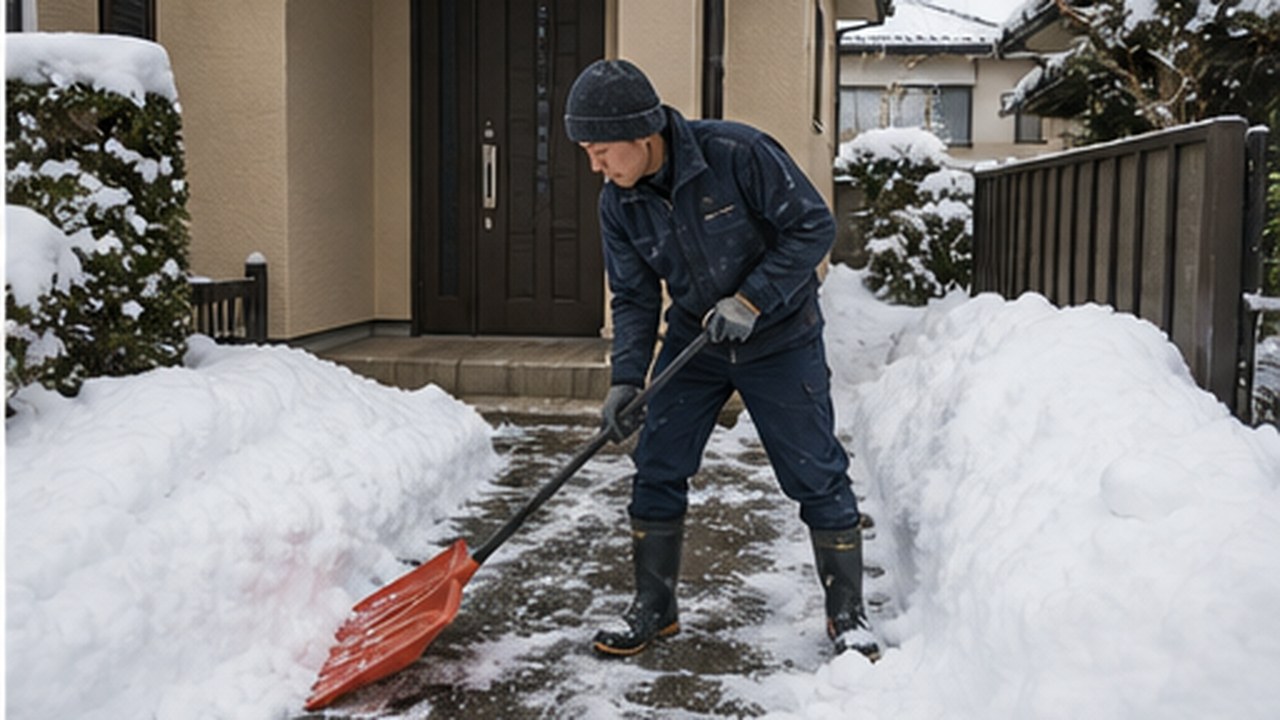 雪かき・除雪の現場イメージ