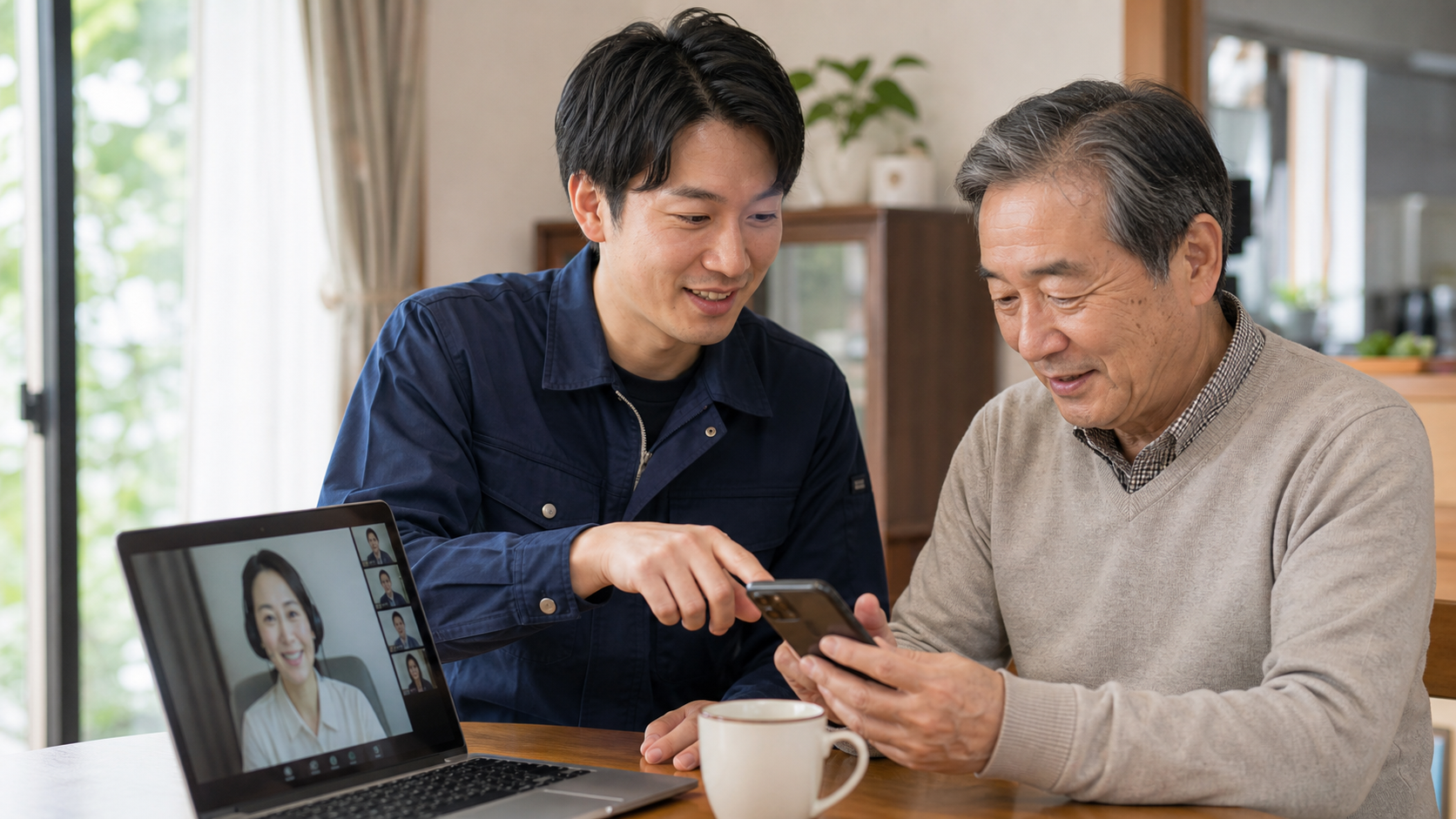 スマホ・PC操作サポートの相談イメージ