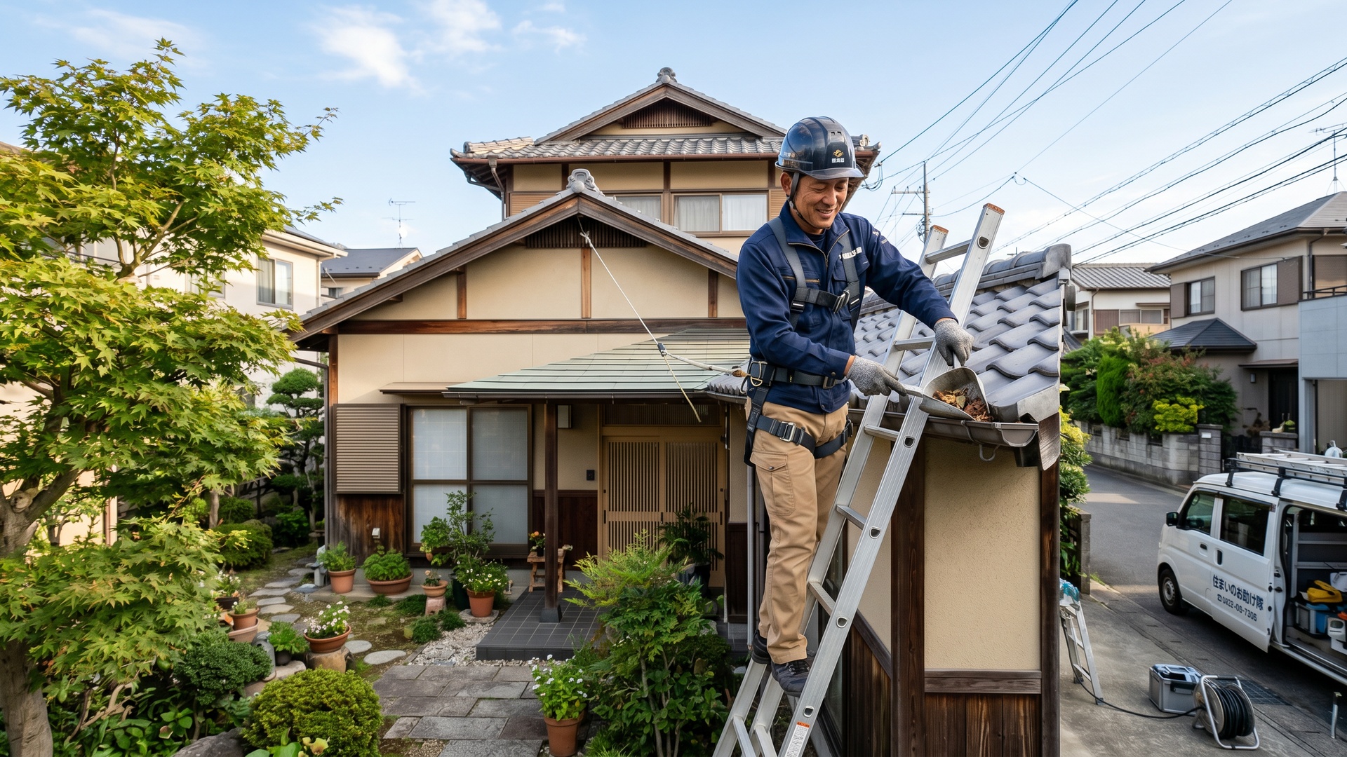 旭川市で通常の便利屋作業を行う現場の様子