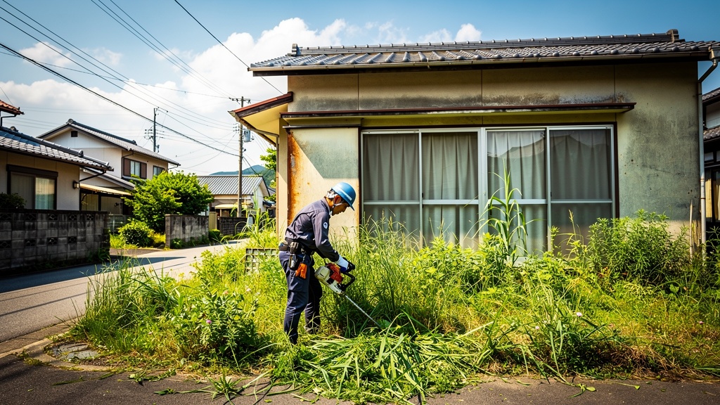 所沢市周辺で対応した草刈り・草むしりの様子