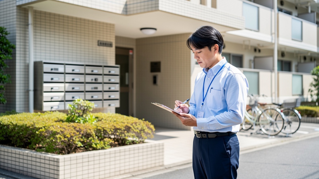 川越市で不動産管理サポートを行う現場の様子