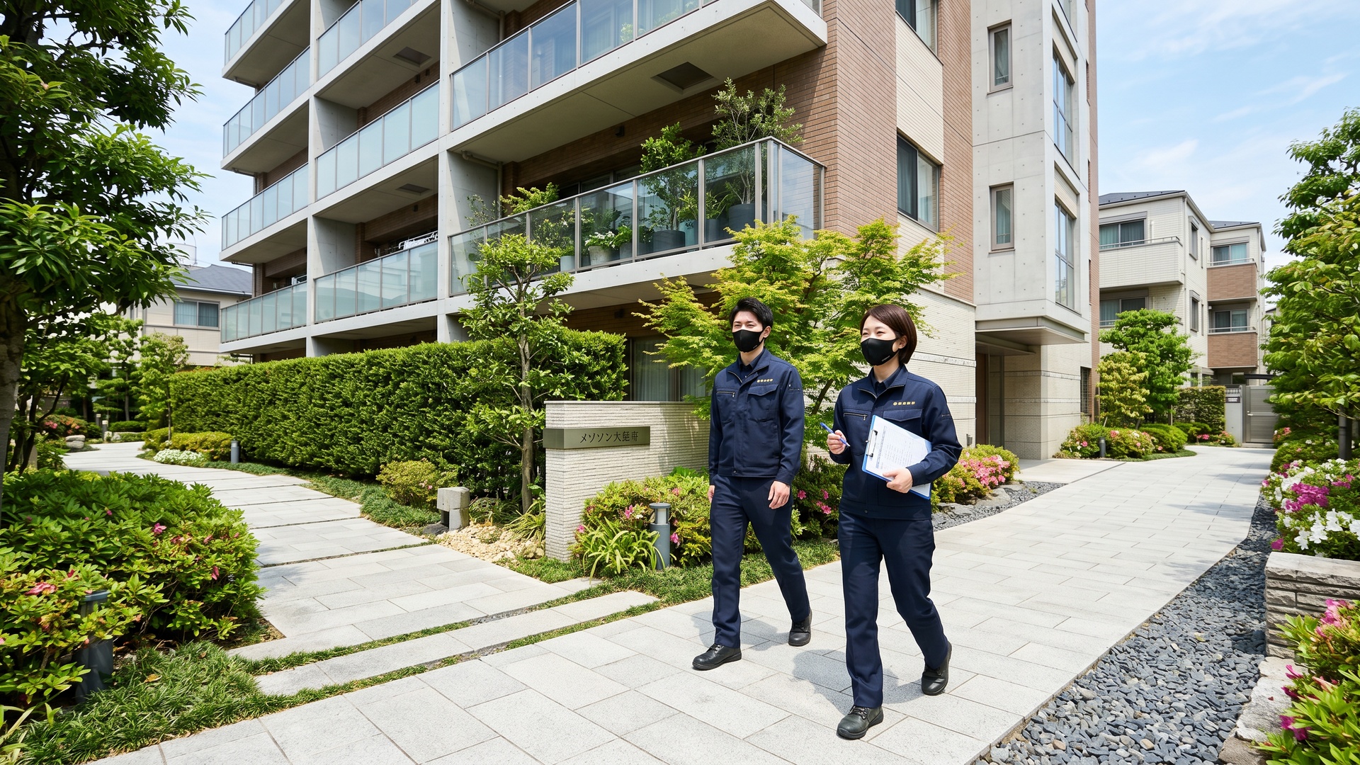 川越市で不動産管理サポートを行う現場の様子