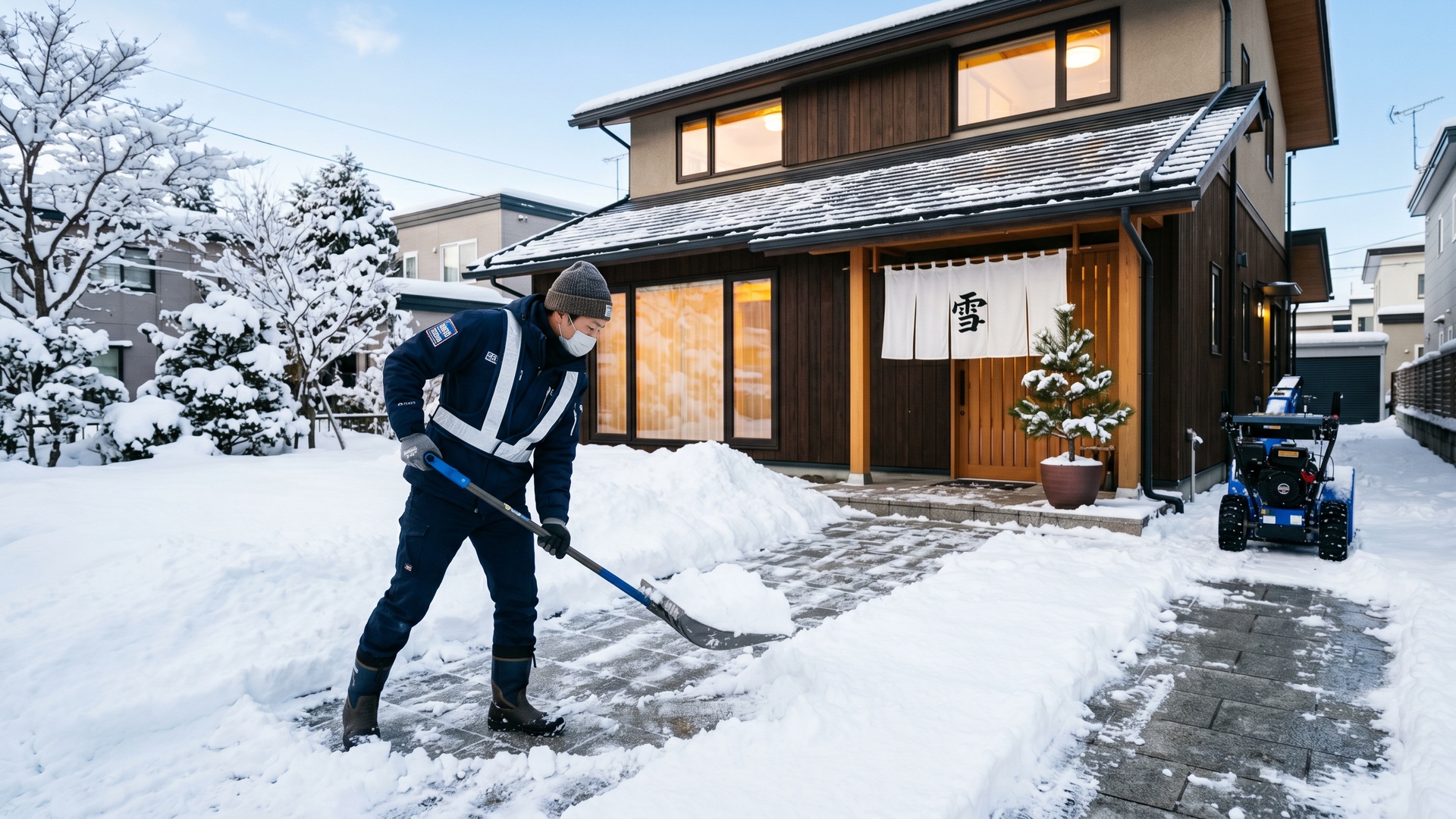 北九州市周辺で対応した雪かき・除雪の様子