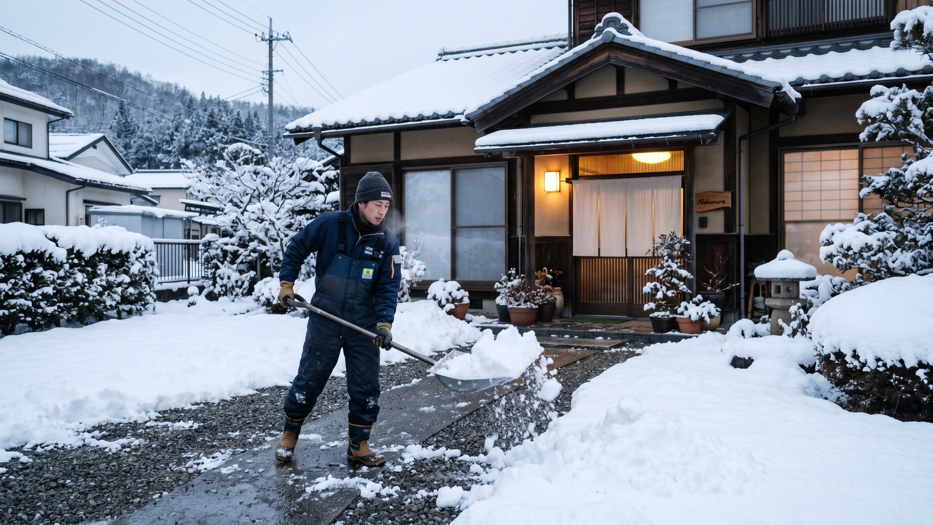 北九州市周辺で対応した雪かき・除雪の様子