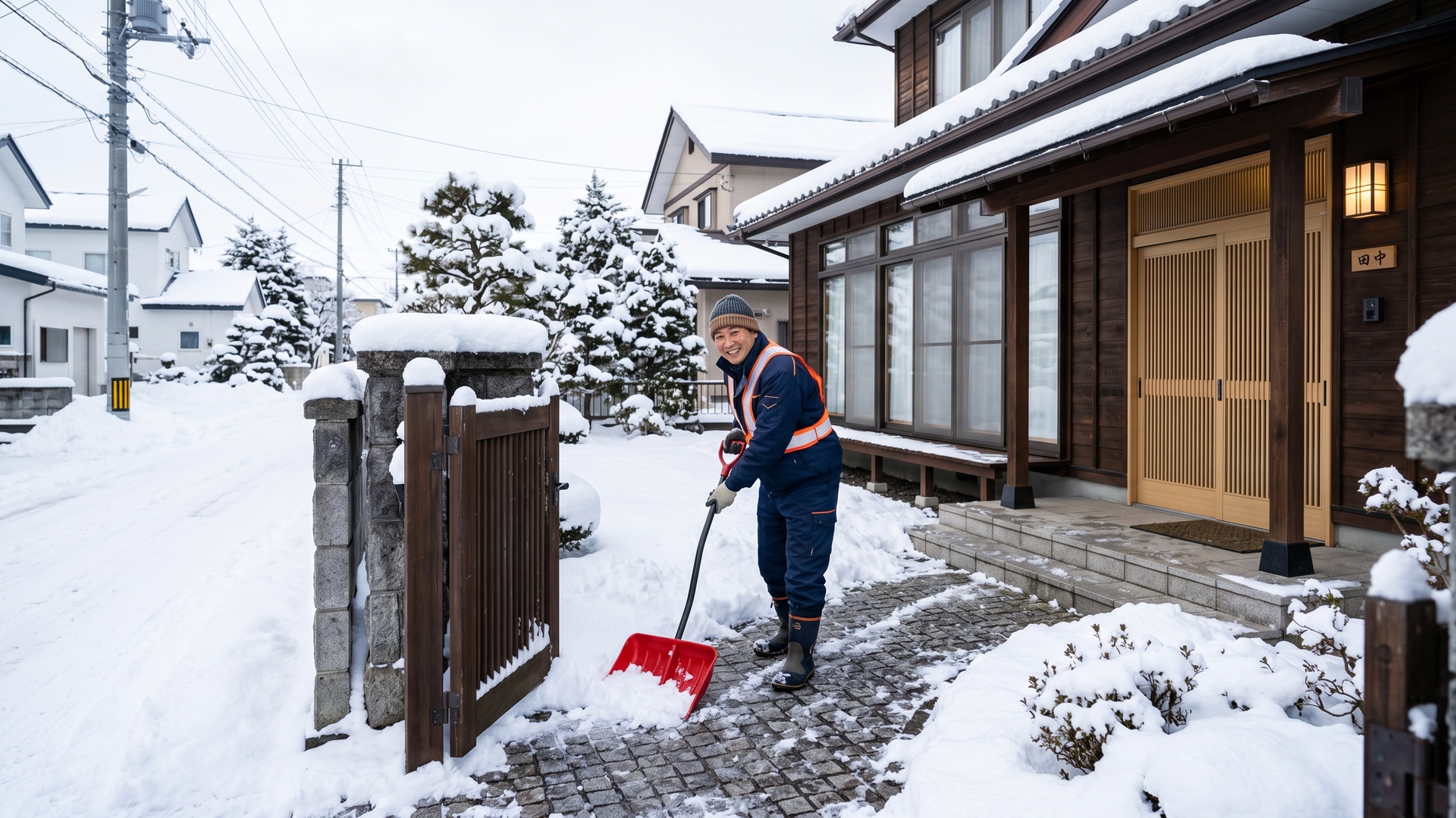北九州市周辺で対応した雪かき・除雪の様子